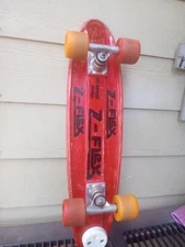 Vintage 1970s Z Flex  Skateboard Jay Adams/ Dogtown ,,Kicktail Red