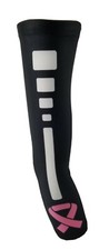 Sports Arm Sleeve Compression Arm Sleeve Anti-Slip Breast Cancer Awareness Black
