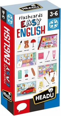 Headu Easy English Flashcards Teaching Basic English Words Ages 3-6