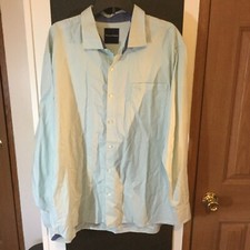 Tommy Bahama Mens Blue Button Down L/S 100 Pima Cotton Shirt Size XL EUC