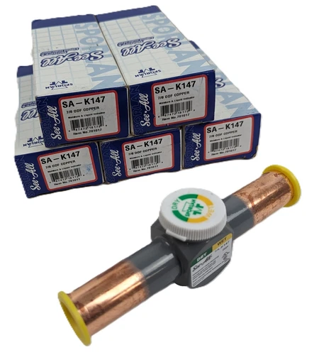 5 SPORLAN SA-K147 Hermetic Liquid/Moisture Indicator See-All 7/8" ODF Copper NEW