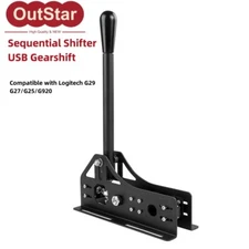 Sequential Shifter USB Gearshift Racing Game Simulator for Logitech G29/G27/G25