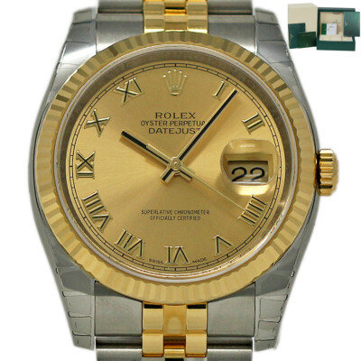 Rolex New Datejust 36mm 116233 Steel Gold Champagne 2019 Box/Paper/5YRWTY #RL167