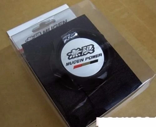 全新 JDM UNIVERSAL 黑色 MUGEN 油帽 保护套 适合 Integra MDX Civic ACCORD — 第 2/4 张图片