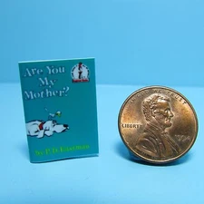 Dollhouse Miniature Replica of Book Dr Seuss Are You My Mother? B005