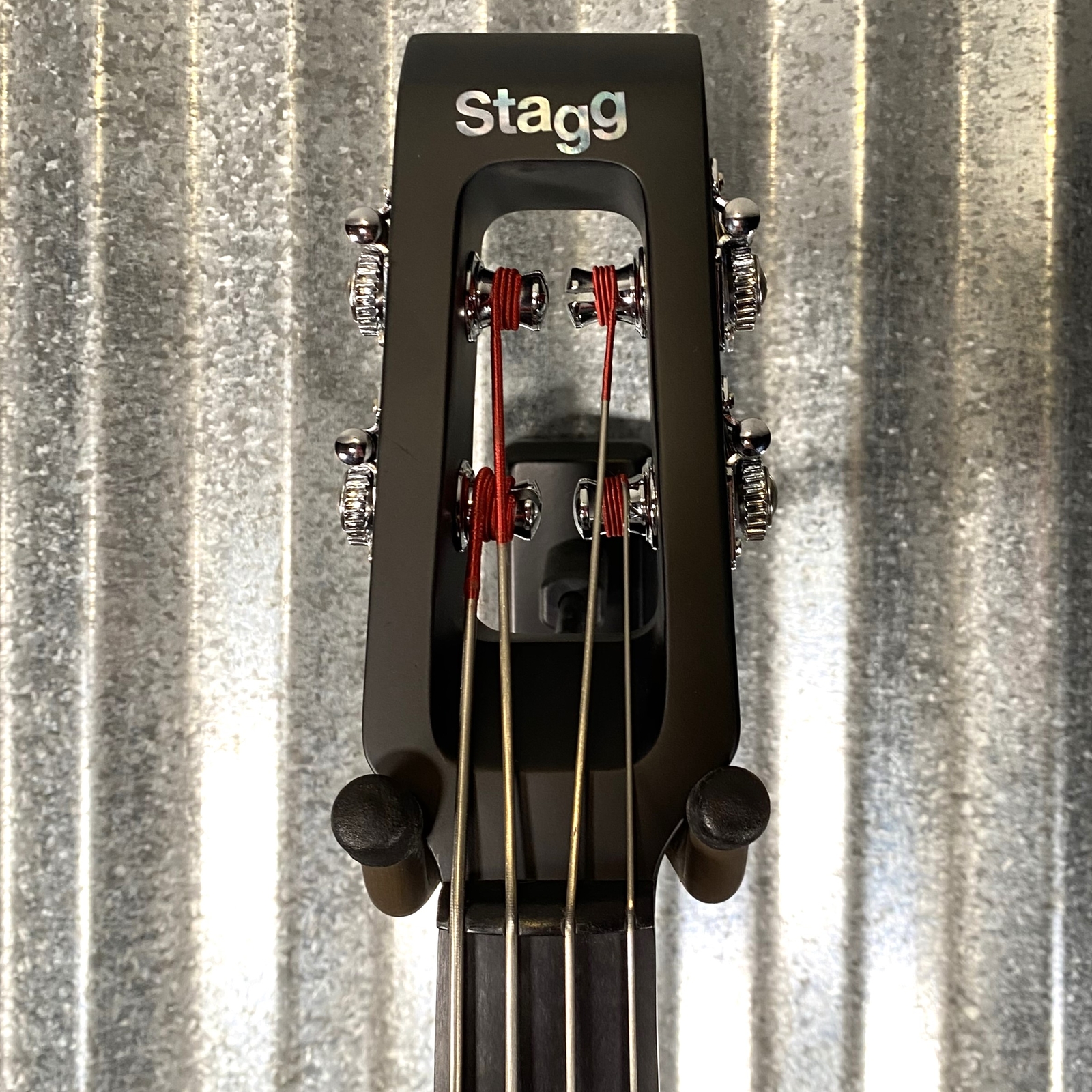 Stagg EDB 3/4 Electric Upright Fretless Double Bass Honey & Gig Bag EDB