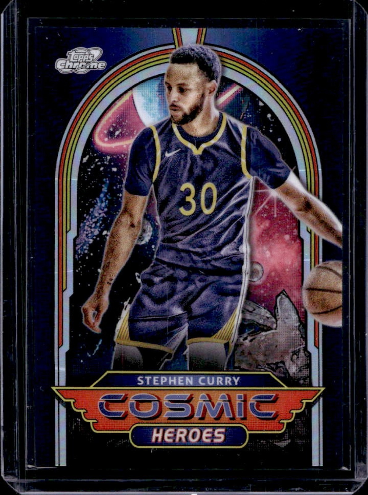 2023-24 Topps Cosmic Chrome Stephen Curry Heroes #CH-15 Warriors
