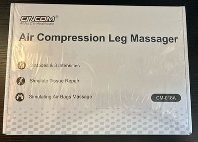 CINCOM Air Compression Leg Massager Calf Foot Boots 2 Modes 3 Intensity New