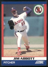 1991 Score 100 Superstars #69 Jim Abbott