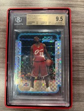 2003 Bowman Chrome X Fractor Lebron James RC BGS 9.5 10