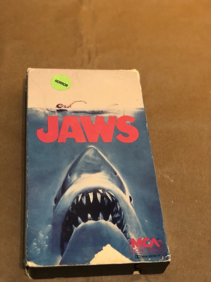 VHS Tape / 1975 Jaws Movie Foto 2 de 4