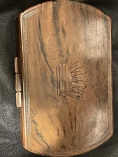 Rolex Vintage Plastic Box Wood Tone Display Case Storage Box