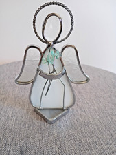 Vintage stained glass sun-catcher angel figurine