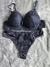 Women s Lace Bra Panty Set Elegant Lingerie