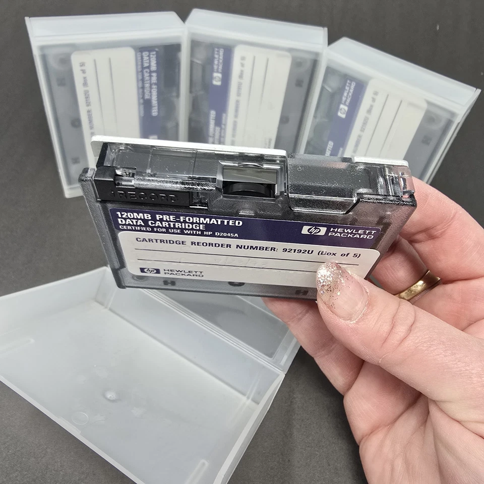 hewlett packard 120 MB Pre Formatted Data Cartridges Origional Packaging 92192U - Image 3 of 4