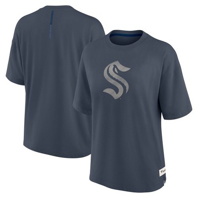 Women's Fanatics Blue Seattle Kraken Oversized Elements Raw Edge Future Ground