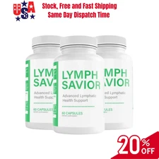 Lymph Savior Advanced Lymphatic Health Support Dietary Supplement 60ct 3 Pack