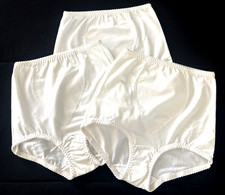 NEW VTG '90s Satiny Panties Hanes Her Way 3 LOT Sz L Nylon Spandex RN63944 NOS
