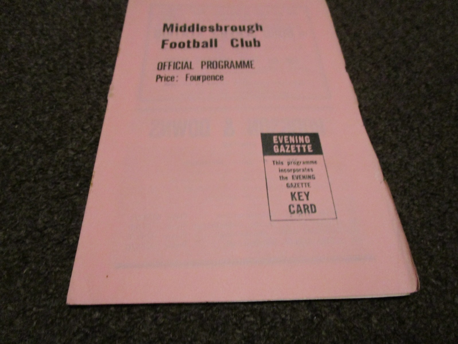 MIDDLESBROUGH  v  PORTSMOUTH  1962/3  SEPTEMBER 7th for sale on Ebay
