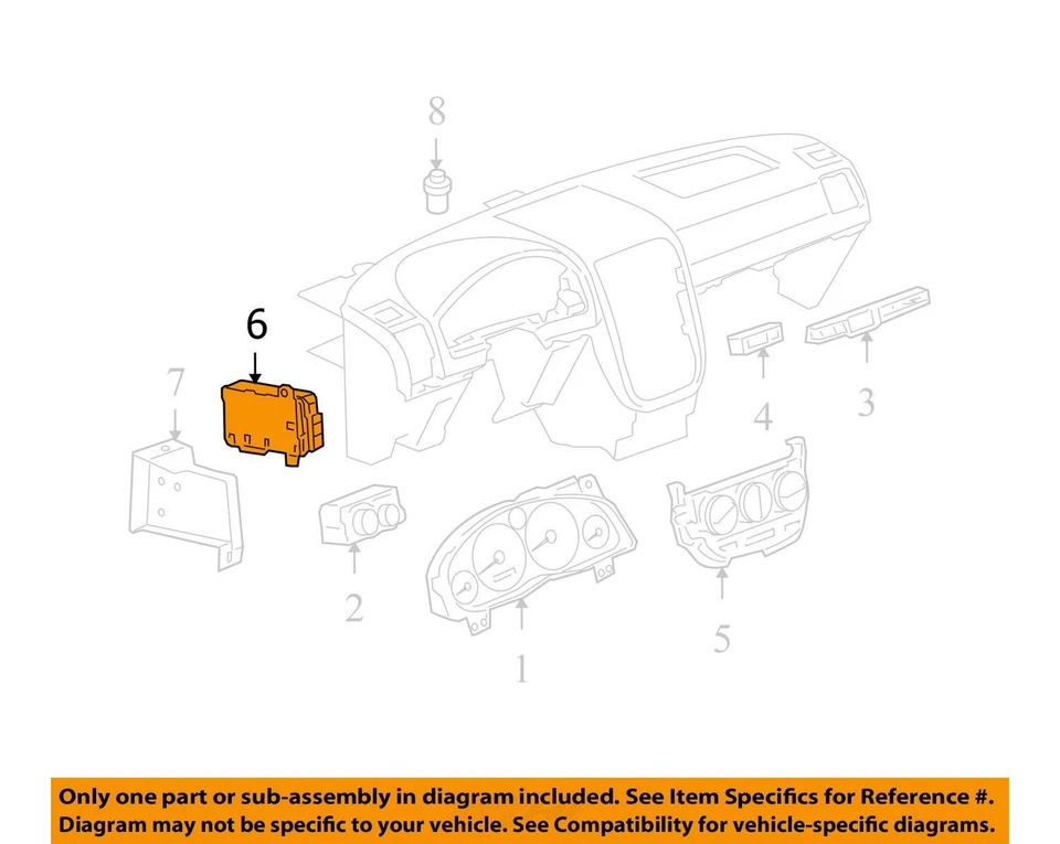 Chevrolet Uplander 2005 módulo de control de carrocería Bcm cabina interior caja de fusibles FS9A9 Foto 2 de 3