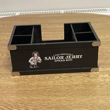 Sailor Jerry Spiced Rum Branded Bar Table Caddy In Black
