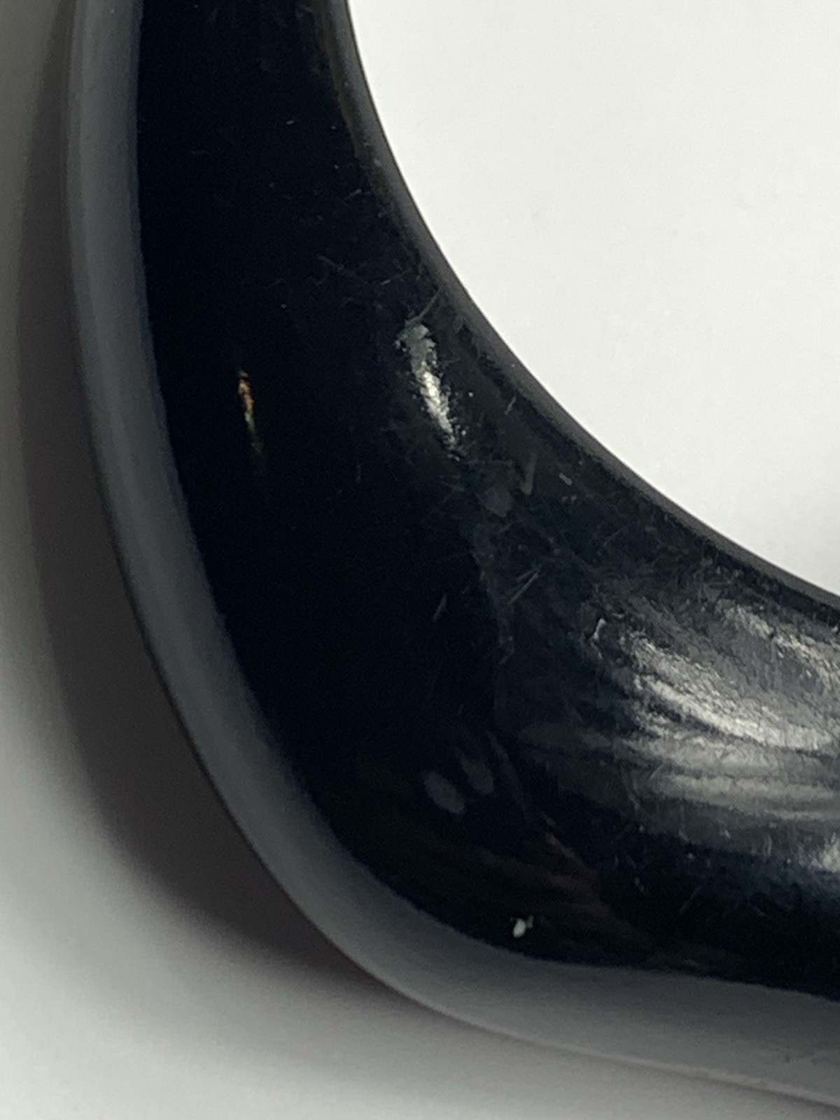 Elegant Black Solid Statement Bangle Bracelet – B… - image 5