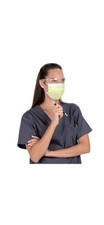 500-Piece Halyard FluidShield Lvl 1 Procedure Face Mask Yellow 25867 - free ship