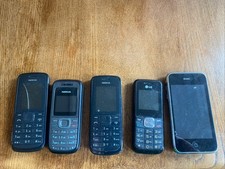 Job Lot Of Old Mobile Phones - Original iPhone, 3x Nokia And 1x LG