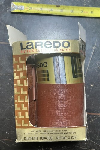 Vintage LAREDO Filter Cigarette Making Kit Tubes Filters Filler Boxes Ect