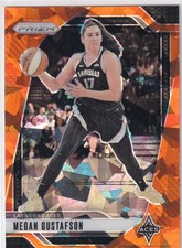 2024 PRIZM #78 MEGAN GUSTAFSON ORANGE CRACKED ICE- LAS VEGAS ACES