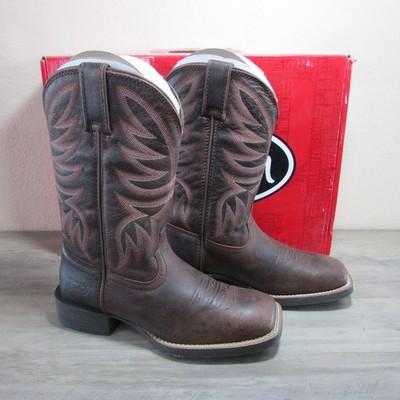 Justin Women's 9 Demeter 11'' Square Toe Boot Spicy Brown Water Buffalo SE2803