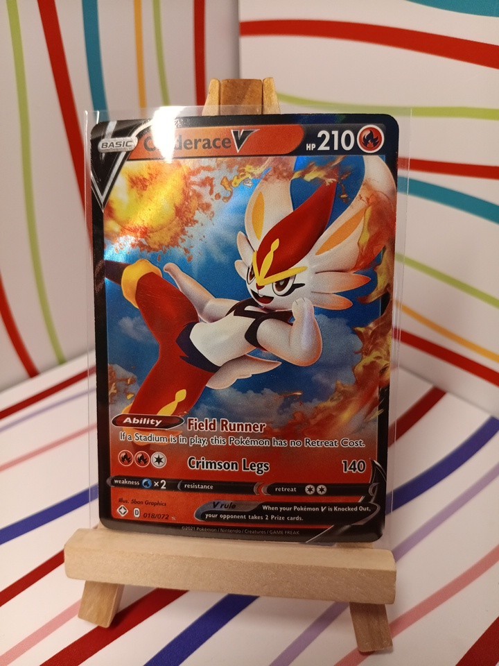 Cinderace V - Pokémon Rebel Clash - Ultra Holo Rare #035/192 - NM/MT