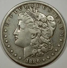 1886-S Morgan 90% Silver Dollar - Raw Coin - You Grade - $180 Book Value in XF40