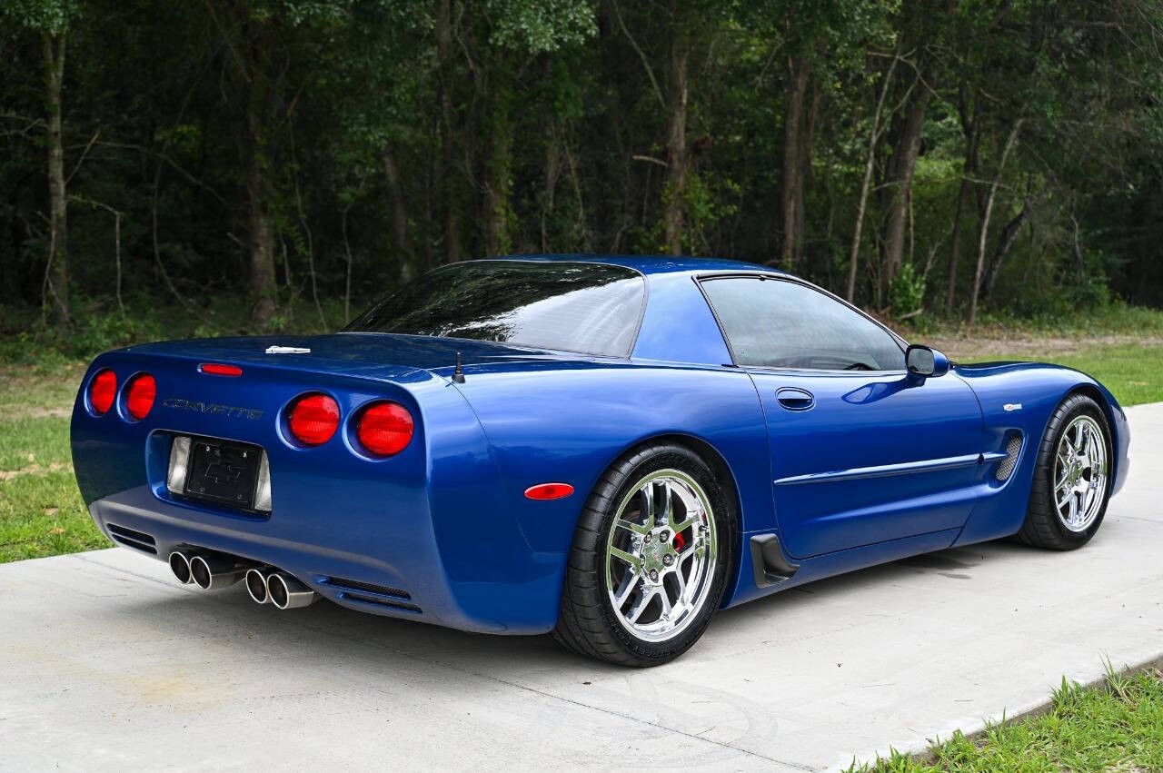 2003 Electron Blue Metallic Chevrolet Corvette   | C5 Corvette Photo 2