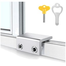 Window Locks,4 Pack Sliding Window Locks with Key/