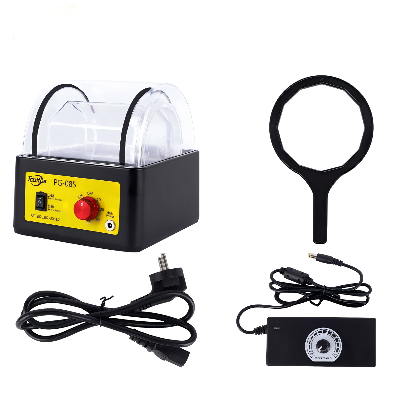 Jewelry Polishing Machine Rotary Tumbler Roller Coin Metal Rust Remover 110V