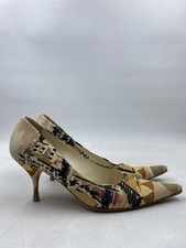 Prada Multicolor Canvas Pump W 9