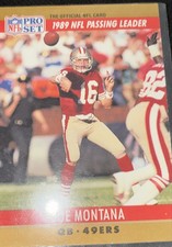 1990 Pro Set - League Leader Joe Montana #8