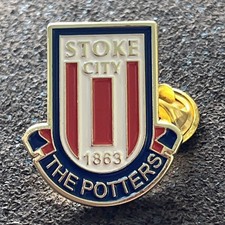 Stunning Stoke City  English Football Club Embossed Enamel Pin Badge