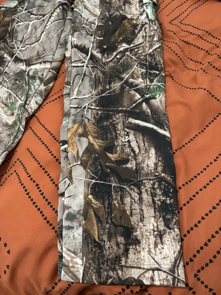 Nuevo Lote Camuflaje Caza Camisa Pantalones Guantes Roble Mossy BREAKUP Infinito Talla L Foto 4 de 4