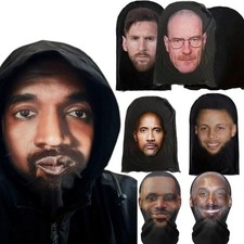 Funny 3D Celebrity Face Mask Full Head Balaclava Halloween Cosplay