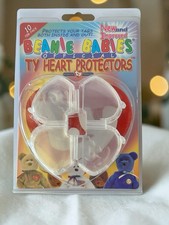 Official Ty Beanie Baby Heart Tag Protectors 10 Pack Authentic Ty Product 1999