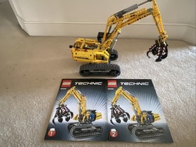 LEGO 42006 Technic Excavator Opened And Assembled.  Working Adjustments, Rolls.
