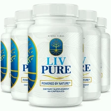 (5 Pack) Liv Pure Capsules For Liver Detox Support - Liv Pure Weight Loss Pills