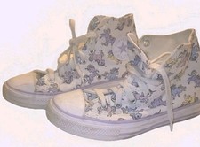 Converse Chuck Taylor All Star Kids Unicorn High Top White Purple Sneakers Sz 2