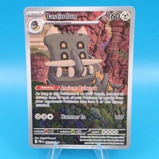 Pokemon TCG Bastiodon 093/084 Me05: illustrazione nera pece rara quasi nuova carta