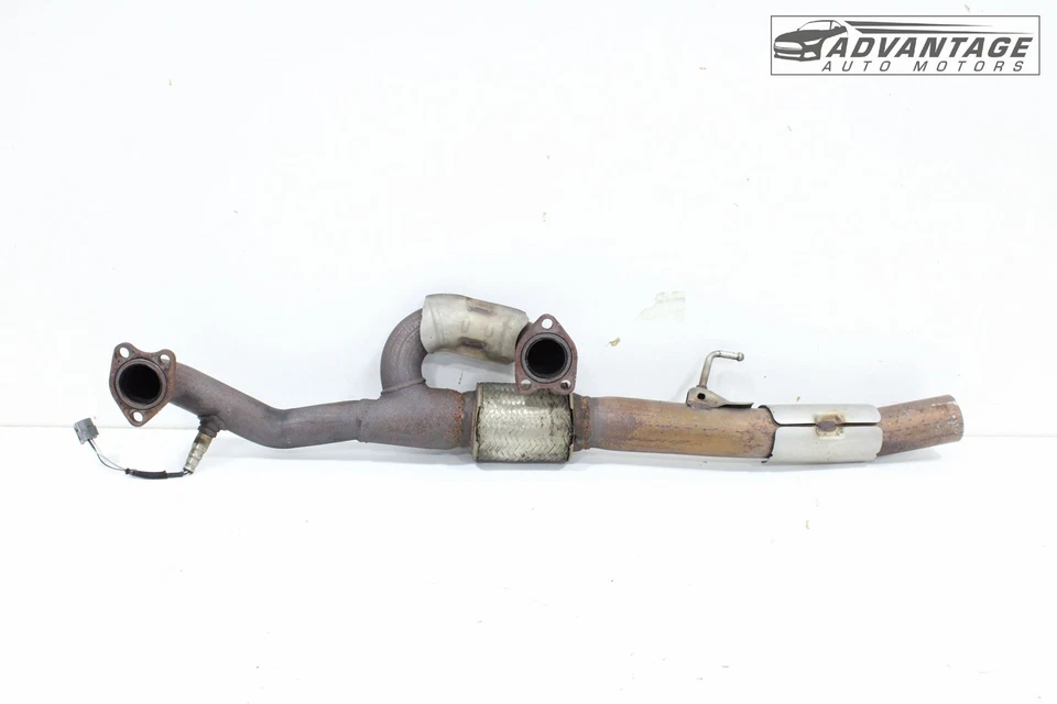 2017-2020 ACURA MDX 3.5L EXHAUST SYSTEM LOWER PIPE TUBE W/ HEAT SHIELD OEM - Image 3 of 4