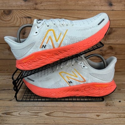 New Balance Turnschuhe Herren Gr. UK 9,5 Fresh Foam X 1080v12 weiß orange Laufschuhe