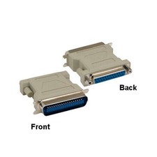 Kentek DB25 Female to CN36 Male Adapter Molded Serial RS-232 Centronics Changer