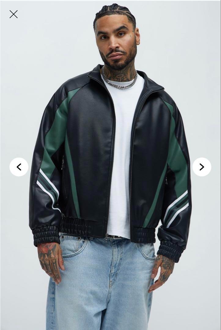 Men's Leather Jacket Supreme Martine Rose Breath Fashion Nova Size S